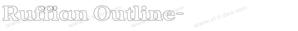 Ruffian Outline字体转换